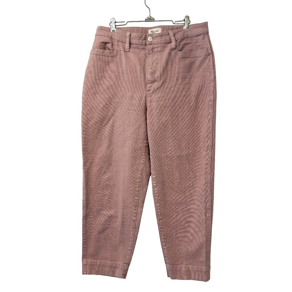 Madewell Muted Pink Cotton Blend Pants Size 31 Pastel‎